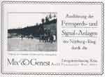 Anzeige der Firma Mix & Genest im Eröffnungsprogramm zum Eifelrennen 1927