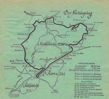 Die Start- und Zielschleife mit falscher Streckenl�nge.