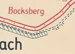 Streckenabschnitt Bocksberg mit der gefährlichen Rechtskurve