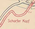 Die Kurve Scharfer Kopf oder auch Wolfsangel genannt.